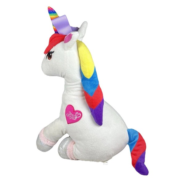 JoJo Siwa Rainbow Unicorn 20" Plush Stuffed Animal Colorful - Picture 8 of 12